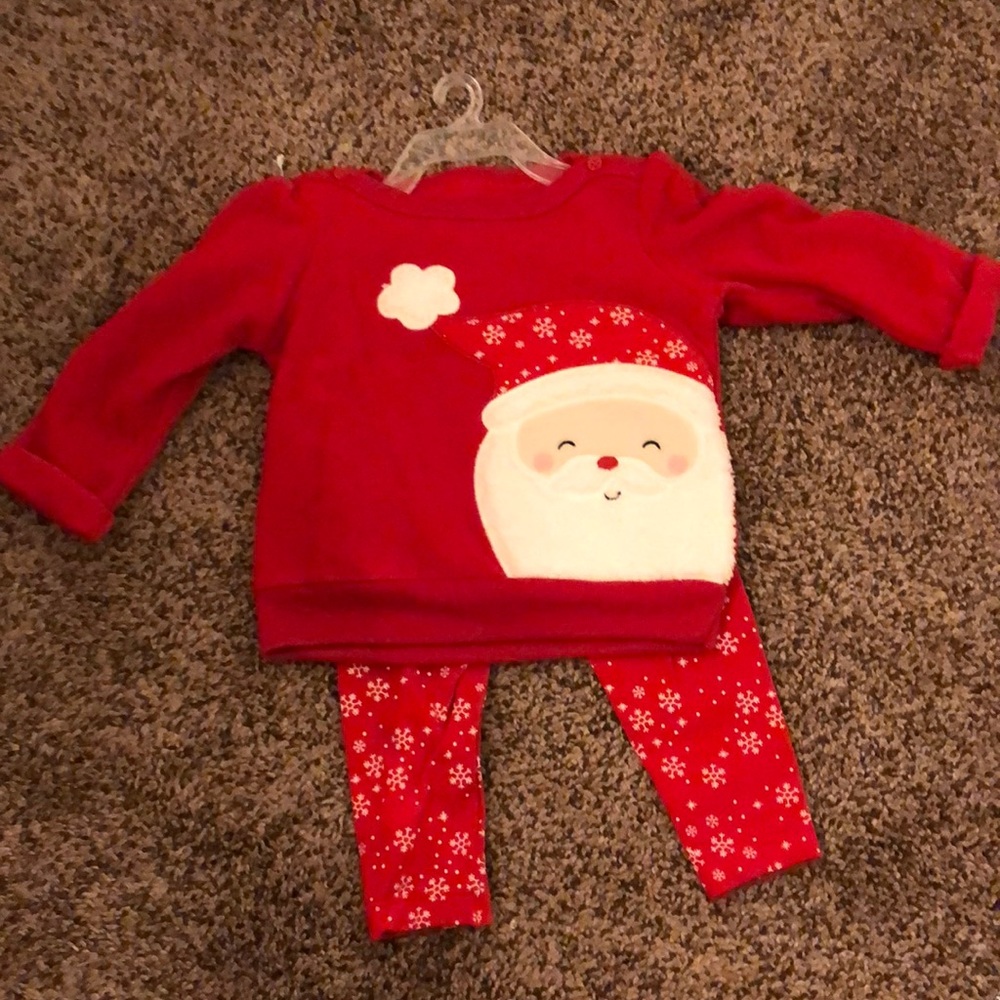 NWT carters just one you 9m Santa fleece set